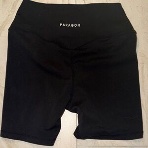 PARAGON Black High-Rise Performance Shorts